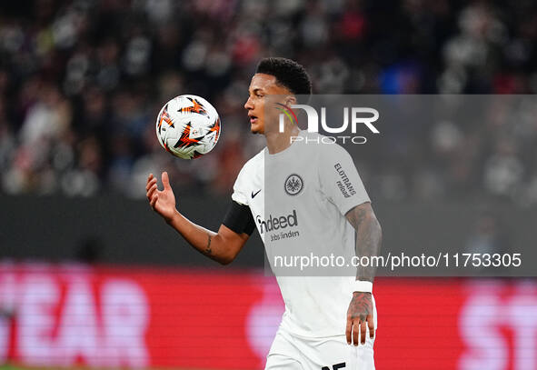 Tuta of Eintracht Frankfurt  looks on during the Eurepa League Round 4 match between Eintracht Frankfurt v SK Slavia Prague at the Deutsche...