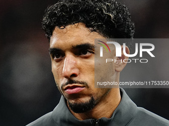 Omar Marmoush of Eintracht Frankfurt  looks on during the Eurepa League Round 4 match between Eintracht Frankfurt v SK Slavia Prague at the...