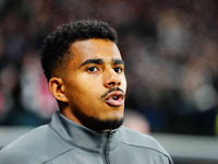 Nnamdi Collins of Eintracht Frankfurt  looks on during the Eurepa League Round 4 match between Eintracht Frankfurt v SK Slavia Prague at the...