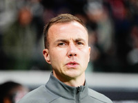 Mario Gotze of Eintracht Frankfurt  looks on during the Eurepa League Round 4 match between Eintracht Frankfurt v SK Slavia Prague at the De...