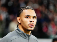 Nnamdi Collins of Eintracht Frankfurt  looks on during the Eurepa League Round 4 match between Eintracht Frankfurt v SK Slavia Prague at the...