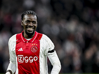 AFC Ajax Amsterdam forward Bertrand Traore plays during the match between Ajax and Maccabi Tel Aviv at the Johan Cruijff ArenA for the UEFA...