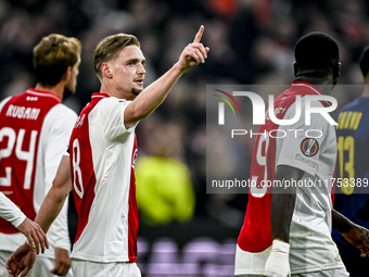 AFC Ajax Amsterdam midfielder Kenneth Taylor plays during the match between Ajax and Maccabi Tel Aviv at the Johan Cruijff ArenA for the UEF...