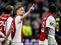 AFC Ajax Amsterdam midfielder Kenneth Taylor plays during the match between Ajax and Maccabi Tel Aviv at the Johan Cruijff ArenA for the UEF...