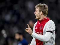 AFC Ajax Amsterdam forward Christian Rasmussen plays during the match between Ajax and Maccabi Tel Aviv at the Johan Cruijff ArenA for the U...