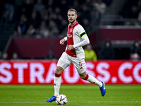 AFC Ajax Amsterdam midfielder Jordan Henderson plays during the match between Ajax and Maccabi Tel Aviv at the Johan Cruijff ArenA for the U...