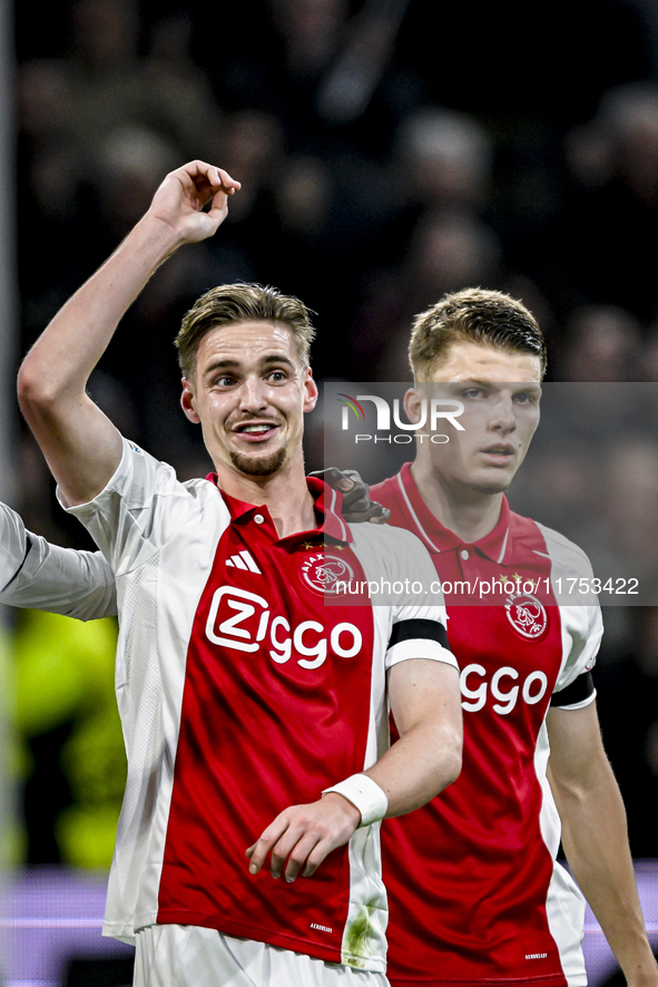 AFC Ajax Amsterdam midfielder Kenneth Taylor plays during the match between Ajax and Maccabi Tel Aviv at the Johan Cruijff ArenA for the UEF...