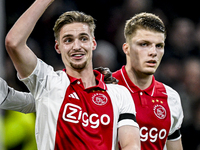 AFC Ajax Amsterdam midfielder Kenneth Taylor plays during the match between Ajax and Maccabi Tel Aviv at the Johan Cruijff ArenA for the UEF...