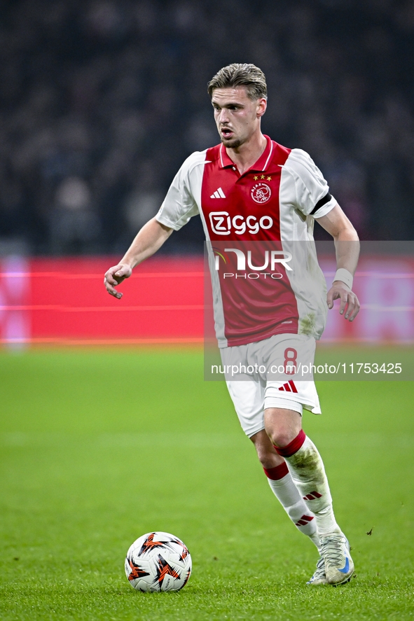 AFC Ajax Amsterdam midfielder Kenneth Taylor plays during the match between Ajax and Maccabi Tel Aviv at the Johan Cruijff ArenA for the UEF...