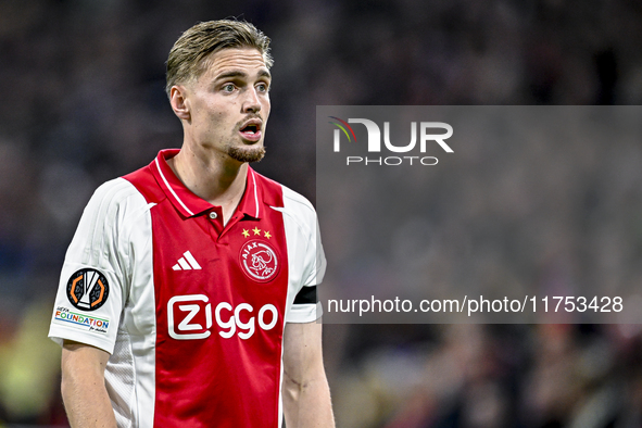 AFC Ajax Amsterdam midfielder Kenneth Taylor plays during the match between Ajax and Maccabi Tel Aviv at the Johan Cruijff ArenA for the UEF...