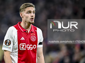 AFC Ajax Amsterdam midfielder Kenneth Taylor plays during the match between Ajax and Maccabi Tel Aviv at the Johan Cruijff ArenA for the UEF...