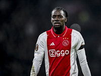 AFC Ajax Amsterdam forward Bertrand Traore plays during the match between Ajax and Maccabi Tel Aviv at the Johan Cruijff ArenA for the UEFA...