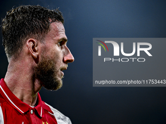 AFC Ajax Amsterdam midfielder Branco van den Boomen plays during the match between Ajax and Maccabi Tel Aviv at the Johan Cruijff ArenA for...