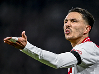 AFC Ajax Amsterdam forward Steven Berghuis plays during the match between Ajax and Maccabi Tel Aviv at the Johan Cruijff ArenA for the UEFA...