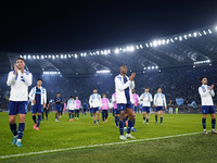 In Rome, Italy, on November 7, 2024, FC Porto players greet the fans during the UEFA Europa League 2024/25 League Phase MD4 match between S....