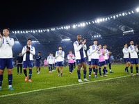 In Rome, Italy, on November 7, 2024, FC Porto players greet the fans during the UEFA Europa League 2024/25 League Phase MD4 match between S....