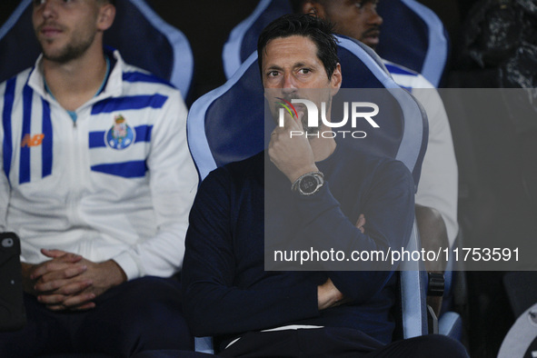 Vitor Bruno, head coach of FC Porto, looks on during the UEFA Europa League 2024/25 League Phase MD4 match between S.S. Lazio and FC Porto a...