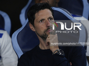 Vitor Bruno, head coach of FC Porto, looks on during the UEFA Europa League 2024/25 League Phase MD4 match between S.S. Lazio and FC Porto a...