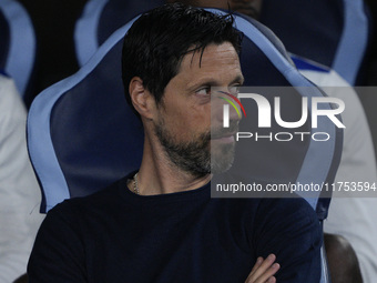 Vitor Bruno, head coach of FC Porto, looks on during the UEFA Europa League 2024/25 League Phase MD4 match between S.S. Lazio and FC Porto a...