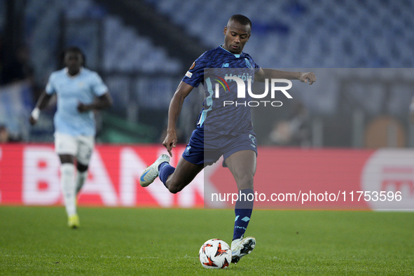 Tiago Djalo of FC Porto is in action during the UEFA Europa League 2024/25 League Phase MD4 match between S.S. Lazio and FC Porto at Stadio...