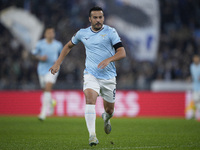 Pedro of S.S. Lazio plays during the UEFA Europa League 2024/25 League Phase MD4 match between S.S. Lazio and FC Porto at Stadio Olimpico in...