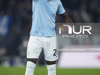 Loum Tchaouna of S.S. Lazio reacts during the UEFA Europa League 2024/25 League Phase MD4 match between S.S. Lazio and FC Porto at Stadio Ol...