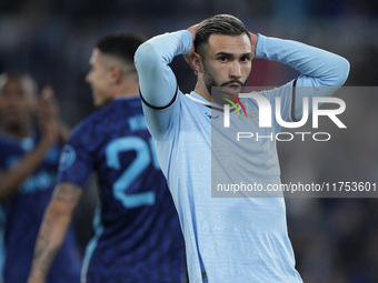 In Rome, Italy, on November 7, 2024, Valentin Castellanos of S.S. Lazio reacts during the UEFA Europa League 2024/25 League Phase MD4 match...