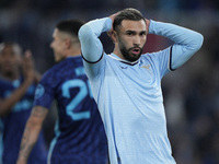 In Rome, Italy, on November 7, 2024, Valentin Castellanos of S.S. Lazio reacts during the UEFA Europa League 2024/25 League Phase MD4 match...