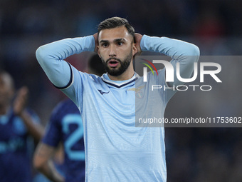 Valentin Castellanos of S.S. Lazio regrets during the UEFA Europa League 2024/25 League Phase MD4 match between S.S. Lazio and FC Porto at S...