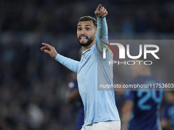 In Rome, Italy, on November 7, 2024, Valentin Castellanos of S.S. Lazio reacts during the UEFA Europa League 2024/25 League Phase MD4 match...