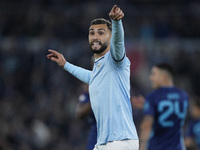 In Rome, Italy, on November 7, 2024, Valentin Castellanos of S.S. Lazio reacts during the UEFA Europa League 2024/25 League Phase MD4 match...