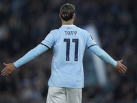 In Rome, Italy, on November 7, 2024, Valentin Castellanos of S.S. Lazio reacts during the UEFA Europa League 2024/25 League Phase MD4 match...