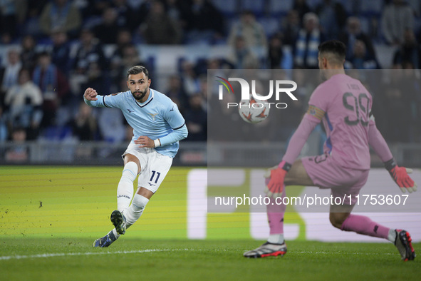 Valentin Castellanos of S.S. Lazio is in action during the UEFA Europa League 2024/25 League Phase MD4 match between S.S. Lazio and FC Porto...