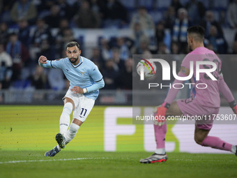 Valentin Castellanos of S.S. Lazio is in action during the UEFA Europa League 2024/25 League Phase MD4 match between S.S. Lazio and FC Porto...