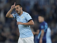 Pedro of S.S. Lazio reacts during the UEFA Europa League 2024/25 League Phase MD4 match between S.S. Lazio and FC Porto at Stadio Olimpico i...