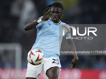 Loum Tchaouna of S.S. Lazio is in action during the UEFA Europa League 2024/25 League Phase MD4 match between S.S. Lazio and FC Porto at Sta...