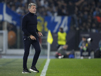 Marco Baroni, head coach of S.S. Lazio, reacts during the UEFA Europa League 2024/25 League Phase MD4 match between S.S. Lazio and FC Porto...