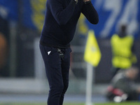 Marco Baroni, head coach of S.S. Lazio, reacts during the UEFA Europa League 2024/25 League Phase MD4 match between S.S. Lazio and FC Porto...