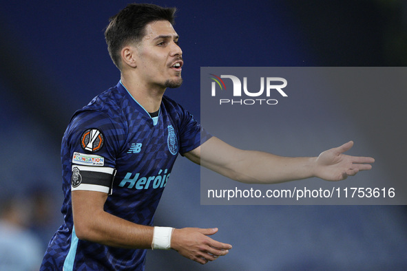 Francisco Moura of FC Porto reacts during the UEFA Europa League 2024/25 League Phase MD4 match between S.S. Lazio and FC Porto at Stadio Ol...