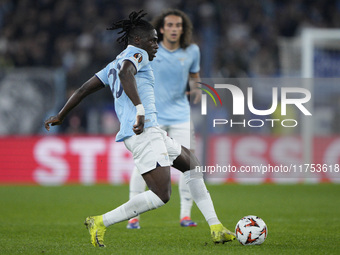 Loum Tchaouna of S.S. Lazio is in action during the UEFA Europa League 2024/25 League Phase MD4 match between S.S. Lazio and FC Porto at Sta...