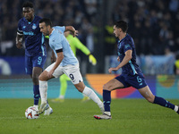 Pedro of S.S. Lazio plays during the UEFA Europa League 2024/25 League Phase MD4 match between S.S. Lazio and FC Porto at Stadio Olimpico in...