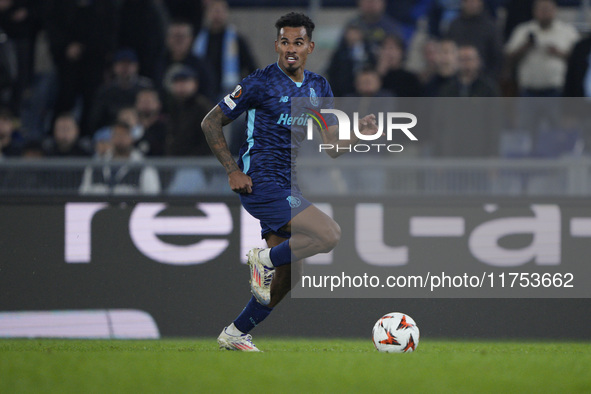 Galeno of FC Porto is in action during the UEFA Europa League 2024/25 League Phase MD4 match between S.S. Lazio and FC Porto at Stadio Olimp...