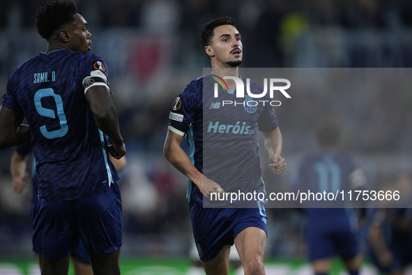 Eustaquio of FC Porto celebrates after scoring a goal during the UEFA Europa League 2024/25 League Phase MD4 match between S.S. Lazio and FC...