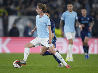 Nicolo Rovella of S.S. Lazio is in action during the UEFA Europa League 2024/25 League Phase MD4 match between S.S. Lazio and FC Porto at St...