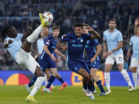 Loum Tchaouna of S.S. Lazio is in action during the UEFA Europa League 2024/25 League Phase MD4 match between S.S. Lazio and FC Porto at Sta...