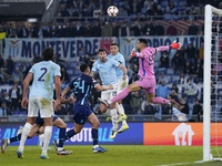 Alessio Romagnoli of S.S. Lazio scores a goal during the UEFA Europa League 2024/25 League Phase MD4 match between S.S. Lazio and FC Porto a...