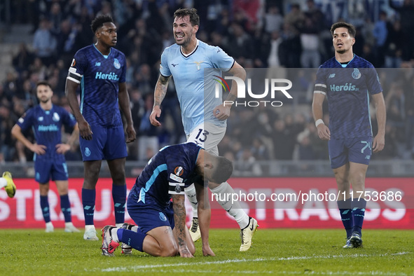 Alessio Romagnoli of S.S. Lazio celebrates after scoring a goal during the UEFA Europa League 2024/25 League Phase MD4 match between S.S. La...