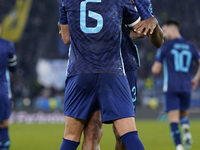 Eustaquio of FC Porto celebrates after scoring a goal with his teammates during the UEFA Europa League 2024/25 League Phase MD4 match betwee...