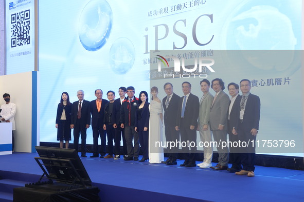 Movie star Hannah Quinlivan attends the launch of IPSC in Taipei, Taiwan Province, China, on November 8, 2024. 