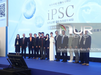 Movie star Hannah Quinlivan attends the launch of IPSC in Taipei, Taiwan Province, China, on November 8, 2024. (